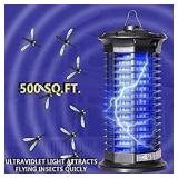 Garsum Bug Zapper|Electric Mosquito Killer|Powerful Indoor Insect Trap|UV Lamp|Child & Pet Safe, Non-Toxic|Fly Zapper Repellent for Home, Indoor, Kitchen