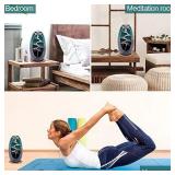 SPACEKEEPER Ceramic Backflow Incense Holder Waterfall Incense Burner, with 120 Backflow Incense Cones + 30 Incense Stick, Aromatherapy Ornament Home Decor, Blue Set