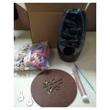 SPACEKEEPER Ceramic Backflow Incense Holder Waterfall Incense Burner, with 120 Backflow Incense Cones + 30 Incense Stick, Aromatherapy Ornament Home Decor, Blue Set