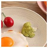 Wheat Straw Plates 9 Inch - Microwave & Dishwasher Safe - Set of 4 - Lightweight, Unbreakable Serving Dishes -Perfect for Dinner Dishes - Healthy for Kids Children & Adult, BPA Free & Eco-Friendly