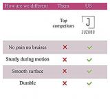 JUZUBA Hula Hoop for Adults 2Lb Soft Foam Padded Weighted Hoola Hoop for Women & Men for Fitness, Exercise & Dancing 8 Sections Easy to Assemble & Spin, Portable Workout Hula Hoop, Pink Varies slightl