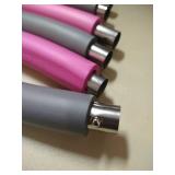 JUZUBA Hula Hoop for Adults 2Lb Soft Foam Padded Weighted Hoola Hoop for Women & Men for Fitness, Exercise & Dancing 8 Sections Easy to Assemble & Spin, Portable Workout Hula Hoop, Pink Varies slightl