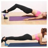 Adjustable Crunch Sit-up Assistant Device Home Fitness Gym Lose Weight Equipment comes with knee pads and resistance bands varies from stock photo