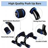 Premium Push Up Bars Kit with Adjustable Hand Grip Strengthener (11-132 LB), Portable Push Up Handles for Floor with Cushioned Foam Grip & Non-Slip Sturdy Structure for Men/Women