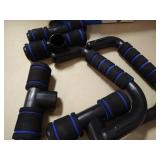 Premium Push Up Bars Kit with Adjustable Hand Grip Strengthener (11-132 LB), Portable Push Up Handles for Floor with Cushioned Foam Grip & Non-Slip Sturdy Structure for Men/Women