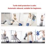 Ab Roller Wheel, Rebound Abdominal Roller with Knee Mat Gear and Turtle Shell Cover Protection Ab Trainer Muscle Fitness Machine Exercise Equipment