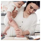 Baby Handprint and Footprint Makers Kit Keepsake For Newborn Boys & Girls, Baby Girl Gifts & Baby Boy Gifts, New Mom Baby Shower Gifts, Baby Milestone Picture Frames Baby Registry, Nursery Decor frame