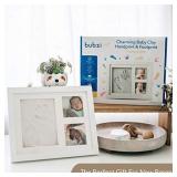 Baby Handprint and Footprint Makers Kit Keepsake For Newborn Boys & Girls, Baby Girl Gifts & Baby Boy Gifts, New Mom Baby Shower Gifts, Baby Milestone Picture Frames Baby Registry, Nursery Decor frame