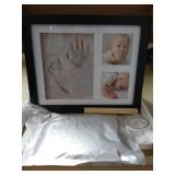 Baby Handprint and Footprint Makers Kit Keepsake For Newborn Boys & Girls, Baby Girl Gifts & Baby Boy Gifts, New Mom Baby Shower Gifts, Baby Milestone Picture Frames Baby Registry, Nursery Decor frame