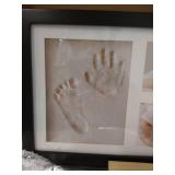 Baby Handprint and Footprint Makers Kit Keepsake For Newborn Boys & Girls, Baby Girl Gifts & Baby Boy Gifts, New Mom Baby Shower Gifts, Baby Milestone Picture Frames Baby Registry, Nursery Decor frame