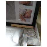 Baby Handprint and Footprint Makers Kit Keepsake For Newborn Boys & Girls, Baby Girl Gifts & Baby Boy Gifts, New Mom Baby Shower Gifts, Baby Milestone Picture Frames Baby Registry, Nursery Decor frame