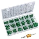 AUTOUTLET 270PCS O Rings Kit 18 Sizes Car Air Conditioning O-Ring Assortment Set with Valve Core Removal Tool for Door, Window, Electric Appliance, Bearing, Pump, Roller Auto, Home Appliances (Green