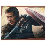 Pillowcase Pillow Case Chris Evans Captain America Pillow Cover Dakimakura Cushion Lumbar Zippered Case 20"x30" (two Side