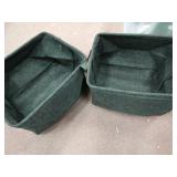 2Pack Felt Storage Basket, Foldable Storage Cubes Box, Open Storage Bin Laundry Hamper with Handles, Felt Fabric Organizer Cube Boxes Shelf Baskets for Clothing Toys Books