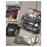 Among Gamer Us Birthday Party Supplies Among Game Us Party Decorations Set Include Banners Balloons Cake Tops varies from stock photo includes table ware