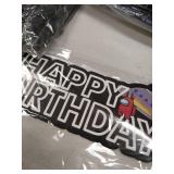 Among Gamer Us Birthday Party Supplies Among Game Us Party Decorations Set Include Banners Balloons Cake Tops varies from stock photo includes table ware