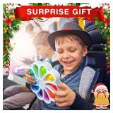 Flower Simple Dimple Fidget Toy, Dimple Digits Fidget Popper Numerals Color Recognition Educational Sensory Toys for Stress Relief and Anxiety ADHD Kids Adult