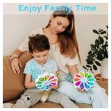 Flower Simple Dimple Fidget Toy, Dimple Digits Fidget Popper Numerals Color Recognition Educational Sensory Toys for Stress Relief and Anxiety ADHD Kids Adult