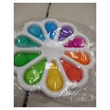 Flower Simple Dimple Fidget Toy, Dimple Digits Fidget Popper Numerals Color Recognition Educational Sensory Toys for Stress Relief and Anxiety ADHD Kids Adult