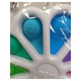 Flower Simple Dimple Fidget Toy, Dimple Digits Fidget Popper Numerals Color Recognition Educational Sensory Toys for Stress Relief and Anxiety ADHD Kids Adult