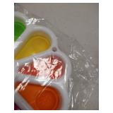 Flower Simple Dimple Fidget Toy, Dimple Digits Fidget Popper Numerals Color Recognition Educational Sensory Toys for Stress Relief and Anxiety ADHD Kids Adult