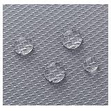 Biscaynebay Textured Fabric Round Tablecloths 70 Inch in Diameter, Silver Grey Water Resistant Tablecloths for Dining, Kitchen, Wedding and Parties, etc Machine Washable