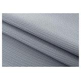 Biscaynebay Textured Fabric Round Tablecloths 70 Inch in Diameter, Silver Grey Water Resistant Tablecloths for Dining, Kitchen, Wedding and Parties, etc Machine Washable