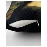 Nicolas Cage as the Mona Lisa Throw Pillow cover