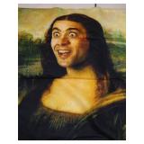 Nicolas Cage as the Mona Lisa Throw Pillow cover
