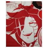 Barber Cape Kids - Cute Cartoon Hair Cutting Cape-Child Salon Cape Styling Hairdresser Apron - With Adjustable Neck Strap -for boys and girls Haircut cape cape is beeboop Undertale and red