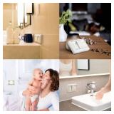 FC-Fancier Closet Light, Battery Operated, Tap Light, Touch Night, Utility, Wall Wireless Mount Under Cabinet, Shelf, Shed, Kitchen, Garage, Attic, RV, DIY(4-Pack