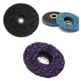 Ximimark 5 Pcs Poly Strip Disc Wheel Paint Rust Removal Clean for Angle Grinder 100X16mm,Arbor Size,5/8 inch, 16 mm,Blue not black