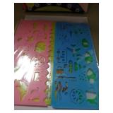 lifetop Scratch Art for Kids, 50 Sheets Rainbow Magic Scratch Paper Crafts Drawing Supplies with 4 Stencils & 5 Wooden Stylus for Age 3-10 Girls Boys DIY Birthday Halloween Christmas Party Game Favor