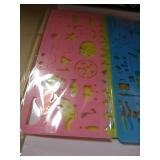 lifetop Scratch Art for Kids, 50 Sheets Rainbow Magic Scratch Paper Crafts Drawing Supplies with 4 Stencils & 5 Wooden Stylus for Age 3-10 Girls Boys DIY Birthday Halloween Christmas Party Game Favor