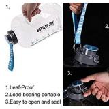 1 Gallon Water Bottle, Motivational Leakproof Large Sports Water Bottle with Time Marker, Insulated BPA Free Big Water Jug for Fitness Gym Camping Outdoor, Plastic Clear Water Bottle for Sports