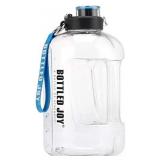 1 Gallon Water Bottle, Motivational Leakproof Large Sports Water Bottle with Time Marker, Insulated BPA Free Big Water Jug for Fitness Gym Camping Outdoor, Plastic Clear Water Bottle for Sports