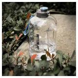 1 Gallon Water Bottle, Motivational Leakproof Large Sports Water Bottle with Time Marker, Insulated BPA Free Big Water Jug for Fitness Gym Camping Outdoor, Plastic Clear Water Bottle for Sports