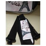 Paris Is Always a Good Idea, Eiffel Tower Reusable Canvas lunch Bag with Shoulder strap