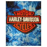 Harley-Davidson shower curtain and hooks
