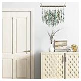 Artificial Eucalyptus Greenery Hanging Wall Decor Artificial Eucalyptus Vines Wall Hanging Plants with Wooden Stick Farmhouse Rustic Boho Wall Decor for Bedroom, Living Room, Entryway and Bathroom