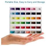 BetyBedy 36Pcs Bobbins and Sewing Threads with Bobbin Case for Multiple Sewing Machine, Pre-Wound Bobbins Set for Bro-Ther/Baby-Lock/Jano-me/El-na/Sin-ger, Standard Size and Assorted Colors