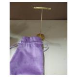 GemeShou Gold Metal Earring T Bar Stand Retail Display Holders for Show, Jewelry Online Stores Photography Display Props OrganizerãGold-Hexagon Base Height 4.5"ã single stand