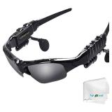 Bluetooth Sunglasses Glasses Wireless Music Sunglasses Sport Outdoor Stereo Headphones Handsfree Headset Compatible with IOS Android Cell Phones Smartphones Tablets PC Driving Biking varies slightly f