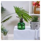 Glass Plant Mister Spray Bottle, 6.5" Tall Vintage Plant Spritzer Watering Can, Succulent Watering Bottle with Top Pump, Small Plant Sprayer Mister for Indoor Outdoor House Plant - light Green