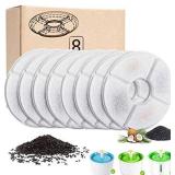 YAMOZOM Cat Fountain Replacement Filter, Cat Water Fountain Filter,Premium Pet Carbon Replacement Filters for 54oz/1.6L Cat Flowers Fountain filters only