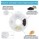 YAMOZOM Cat Fountain Replacement Filter, Cat Water Fountain Filter,Premium Pet Carbon Replacement Filters for 54oz/1.6L Cat Flowers Fountain filters only