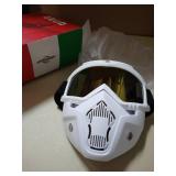 BSDDP Detachable Motorcycle Bicycle Modular Helmet Face Mask Shield Goggles