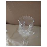 Rose Cocktail Glass Wine Goblet Glasses Flower Drinkware Set of 2, Crystal Champagne Flutes Classy Red Wine Glass, Ideal Gifts for Housewarming, Wedding, Birthday Celebrations - CG01 (Set of 2