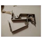 Simplicity Single Curtain Rod Set with Square Finials - up to 90 inches