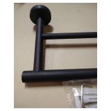 Bathroom Towel Bar, Bath Accessories Thicken Stainless Steel Shower Towel Rack for Bathroom, Towel Holder Wall Mounted (Matte Black, 27 inches double not single
